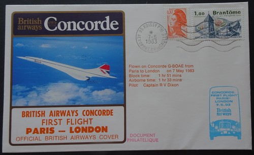 Concorde first flight cover - flight,