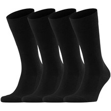 Dafi Soft 4 Pairs Men’s Seamless Toe Cotton Socks Comfort Made in Turkey
