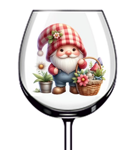 12x garden gnome - gnome, wine