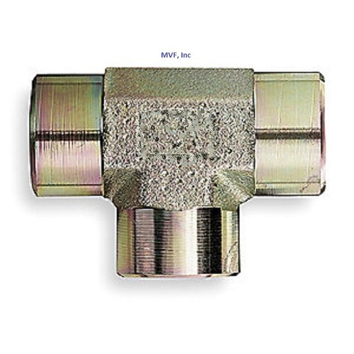 Hydraulic tee female - tee,, 1/2"