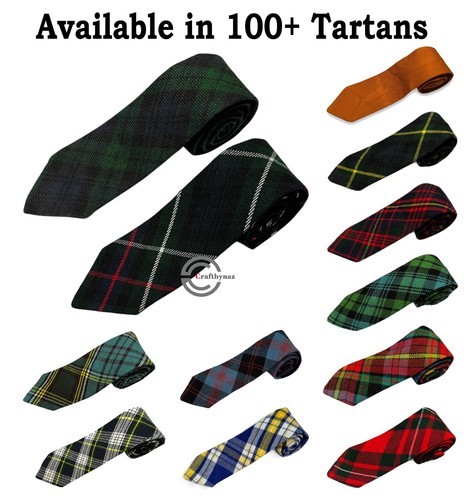 Men handmade 100 tartan tie - men's,