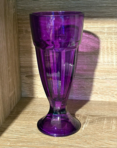 Purple sundae glass