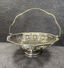Attractive Silver plated Swing Handled Fruit Basket - Regis (EPNS N471)
