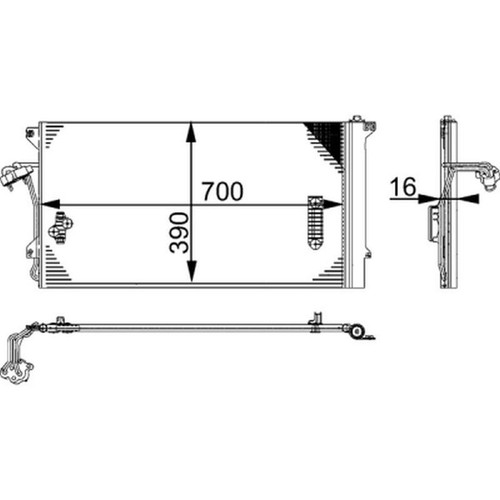 Mahle condenser for touareg - vw,