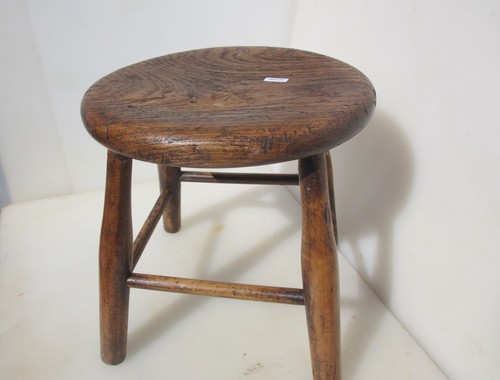 Antique wooden stool children - antique,