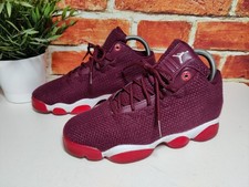 BOYS GIRLS JORDAN HORIZON LOW BG NIGHT MAROON UK 4 LACE UP TRAINERS SNEAKERS