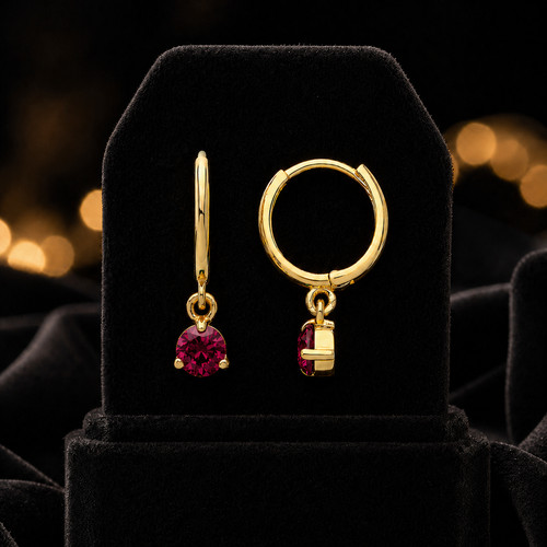 Yellow gold ruby - gold,