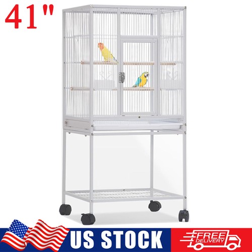 Inch white bird cage - 41, large