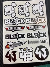 Car Sticker Sheet 14 Laminated