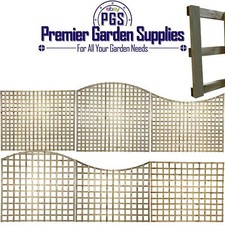 Fence Topper Square Climbing Trellis Arch|Concave|Flat Designs Height 5ft to 6ft