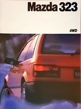Mazda 323 4x4 Brochure 1986 DK