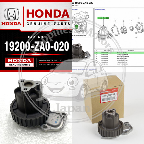 Honda genuine parts water pump - honda,