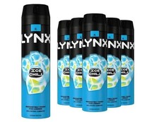 Lynx XL Ice Chill 48H Fresh Iced Mint & Lemon Scent Body Spray Deodorant,6x200ml