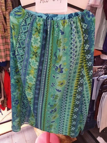 Green and blue - , patterned