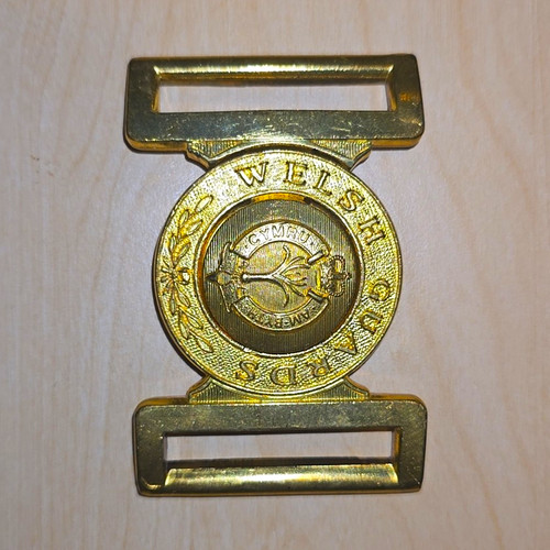 Welsh guards brass belt - brass, buckle