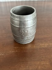 Vintage Metal Barrel 25ml Drinks Measure