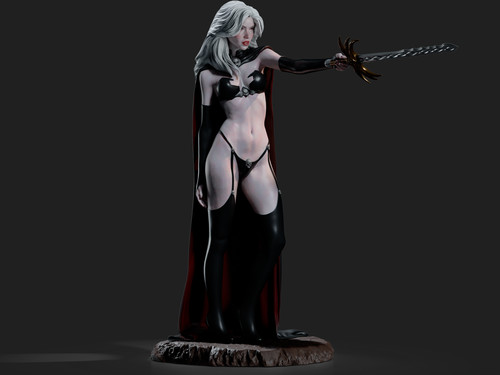 Lady death 3d printed resin - ,