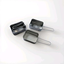 4 X Genuine British Army surplus, Aluminium Mess Tin, Cooking, camping Pans