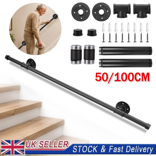 100cm metal handrail stair - 50/100cm,