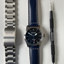 Bremont Solo 37 Stainless Steel Black Dial Automatic Men's Watch SOLO37-BS-B