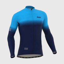 Mens Duo Winter Cycling Jersey Full Sleeve Thermal Roubaix Cycling Jacket uk