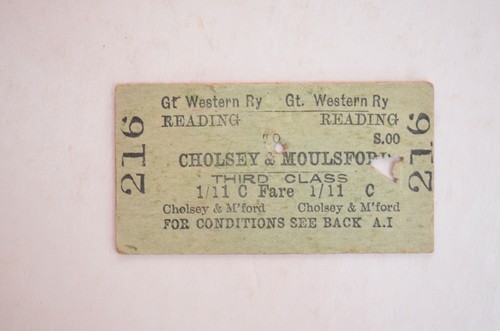 Railway ticket gwr - railway,