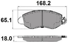 NAP Front Brake Pad Set for