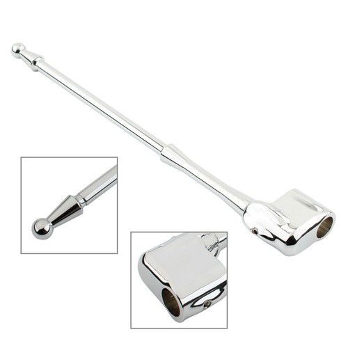 Chrome flag pole rear luggage - pole,