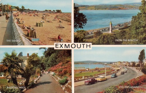 Postcard exmouth devon - postcard, exmouth,