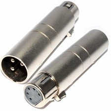 3 Pin XLR to 5 Pin DMX Metal
