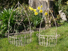 Pair large rusty antique - pair,
