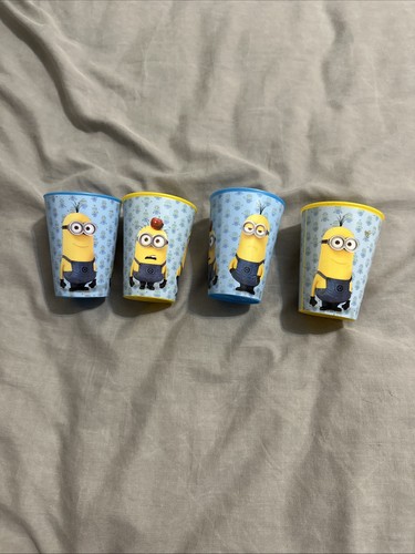 Kids plastic reusable cups - x4,