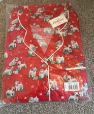 CATH KIDSTON BILLIE STANLEY DOG STAR BRUSHED COTTON CHRISTMAS PYJAMAS PJ SIZE M