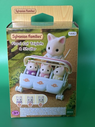 Sylvanian floral cat triplets