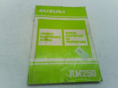 Suzuki 250 maintenance - rm,