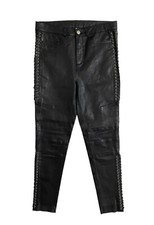 TOPSHOP Leather Pants Lace Up