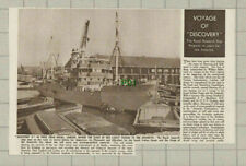 Ship Discovery II West India Docks London Antarctic - 1950 Cutting