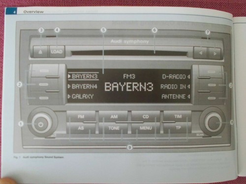 Audi symphony audio handbook - audi,
