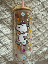 Peanuts Snoopy Glass Tumbler