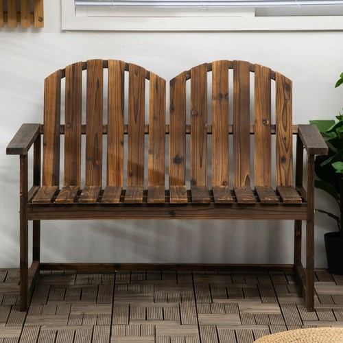 Rustic wooden garden - rustic, bench