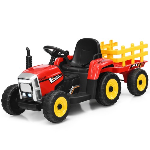 Kids ride tractor and - ride,