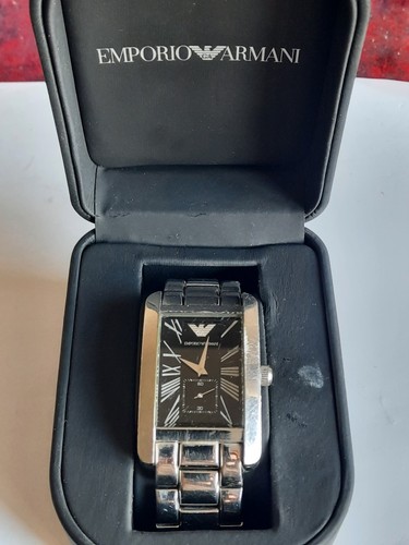 Emporio armani men - black, dial