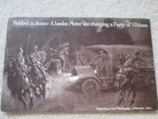 WW1 postcard military scene  'Charging a party of Uhlans' 1914, Pickfords, used