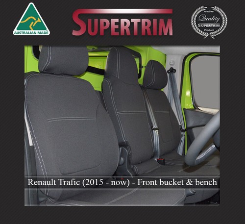 Front bench bucket seat cover