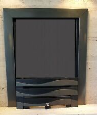 REPLACEMENT DUET GAS FIRE BLACK CAST IRON 16" FRET 3 PIECE MAGNETIC TRIM