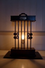 Vintage Table Lamp Handmade Hairdresser Salon Made by Kerka Waving Style London