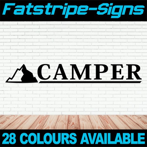 Camper name text stickers - name,