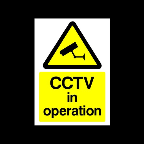 Cctv operation sign - cctv, in