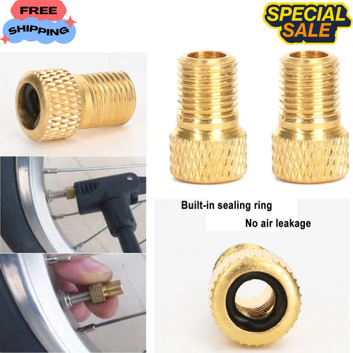 Brass adaptor presta - brass, to