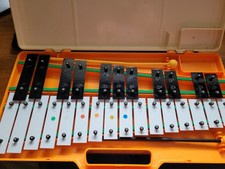 Vintage Glockenspiel Xylophone Angel 27k orange case